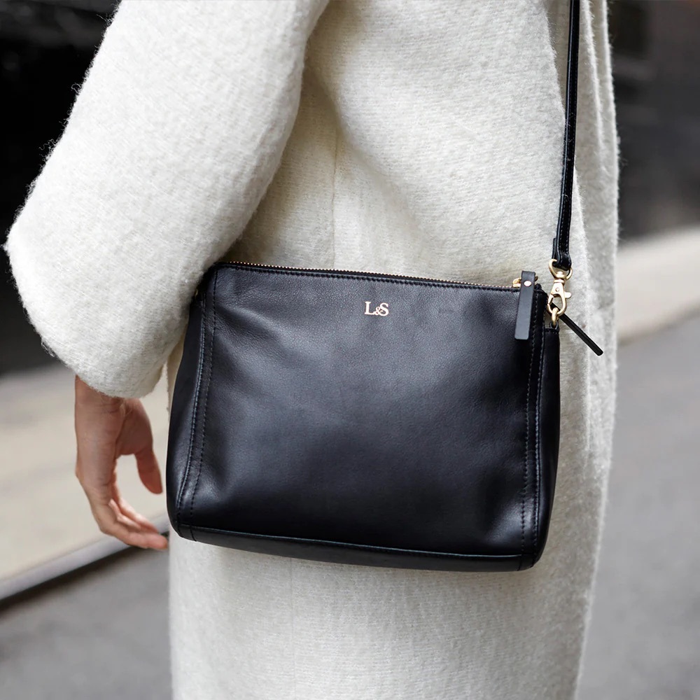 Lo & Sons Crossbody Bag in Brick Red with Gold Hardware - Picture 8 of 8